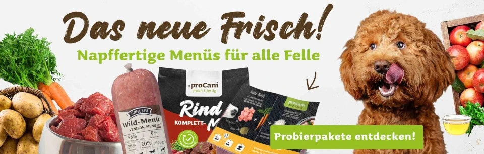 proCani BARF Komplettmenüs - Probierpakete